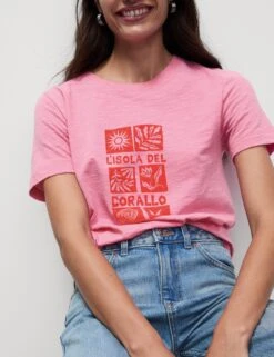 Pure Cotton Printed Graphic T-Shirt