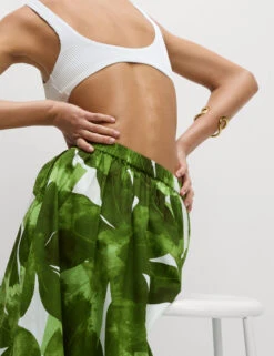 Pure Cotton Printed Midaxi Beach Skirt -M&S Pure Cotton Printed Midaxi Beach Skirt 3