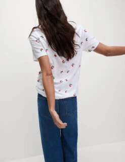 Pure Cotton Printed T-Shirt -M&S Pure Cotton Printed T Shirt 5