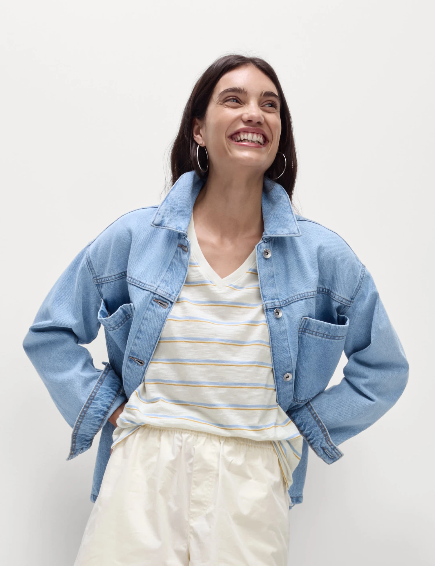 Pure Cotton Slub Everyday Fit V-Neck T-Shirt 5 Pure Cotton Slub Everyday Fit V-Neck T-Shirt - Image 3