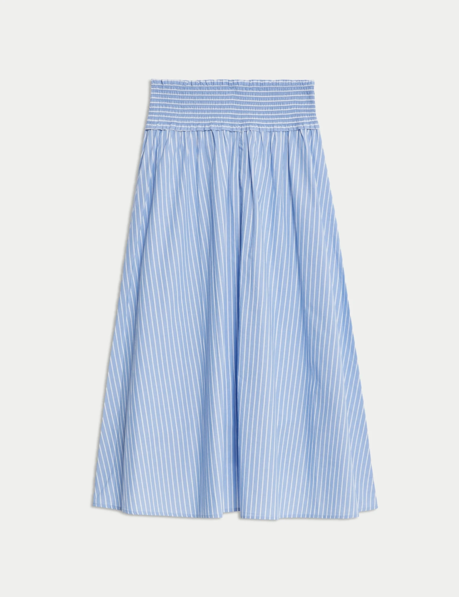 Pure Cotton Striped Midi A-Line Skirt 4 Pure Cotton Striped Midi A-Line Skirt - Image 2