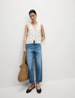 Pure Cotton Textured Vest -M&S Pure Cotton Textured Vest 2