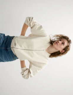 Pure Cotton Zip Through Sweatshirt -M&S Pure Cotton Zip Through Sweatshirt 3