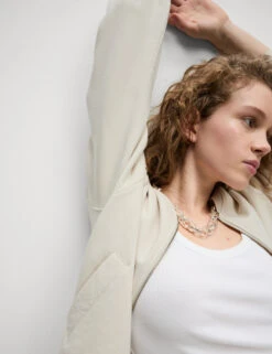 Pure Cotton Zip Through Sweatshirt -M&S Pure Cotton Zip Through Sweatshirt 4