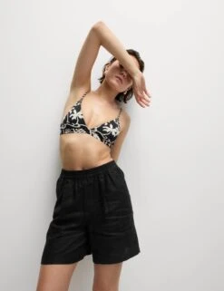 Pure Linen High Waisted Shorts 13 Pure Linen High Waisted Shorts -M&S Pure Linen High Waisted Shorts 2