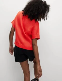 Pure Linen Relaxed T-Shirt 24 Pure Linen Relaxed T-Shirt -M&S Pure Linen Relaxed T Shirt 4