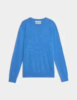 Pure Merino Wool Crew Neck Jumper -M&S Pure Merino Wool Crew Neck Jumper 1