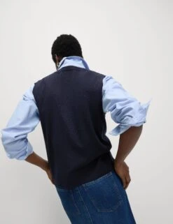 Pure Merino Wool Knitted Waistcoat -M&S Pure Merino Wool Knitted Waistcoat 3