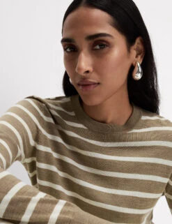 Pure Merino Wool Striped Jumper -M&S Pure Merino Wool Striped Jumper 2