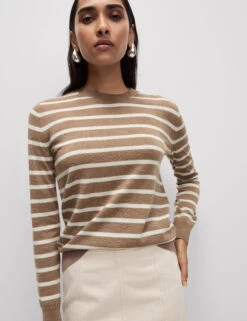 Pure Merino Wool Striped Jumper -M&S Pure Merino Wool Striped Jumper 4