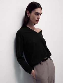 Pure Merino Wool V-Neck Jumper -M&S Pure Merino Wool V Neck Jumper 2