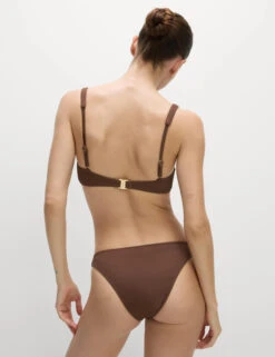 Ribbed V-Front Bikini Top -M&S Ribbed V Front Bikini Top 5