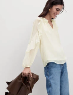 Ruffle Volume Blouse