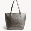 Faux Leather Croc Effect Tote Bag