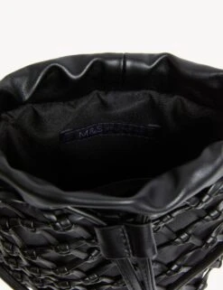 Drawstring Cross Body Bag -M&S SD 01 T01 1115Z Y0 X EC 2