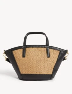 Straw Grab Tote Bag 10 Straw Grab Tote Bag -M&S SD 01 T01 1118Y V0 X EC 3