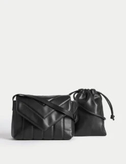 Quilted Mini Cross Body Bag -M&S SD 01 T01 1119Z Y0 X EC 6