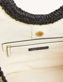 Straw Bamboo Handle Tote Bag -M&S SD 01 T01 1124Z V0 X EC 2
