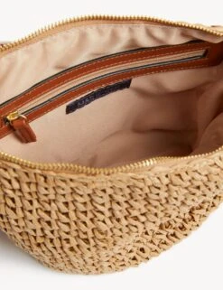 Straw Sling Cross Body Bag -M&S SD 01 T01 2006Y V0 X EC 2