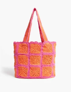 Pure Cotton Crochet Shopper