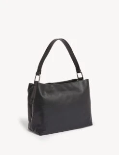 Leather Top Handle Cross Body Bag