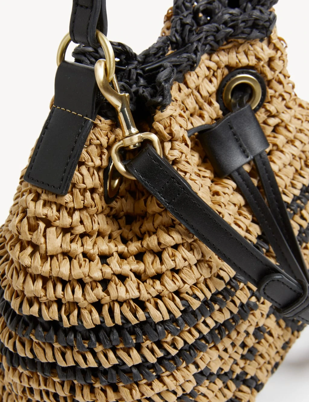 Straw Duffle Cross Body Bag 4 Straw Duffle Cross Body Bag - Image 2