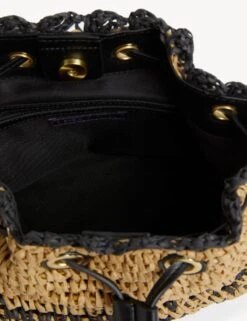 Straw Duffle Cross Body Bag 8 Straw Duffle Cross Body Bag -M&S SD 01 T01 2091Y Y4 X EC 2