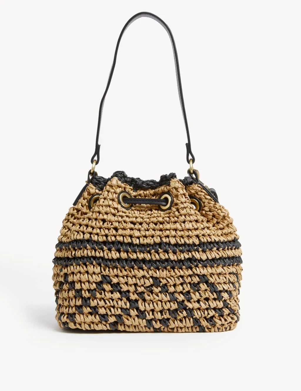 Straw Duffle Cross Body Bag 6 Straw Duffle Cross Body Bag - Image 4