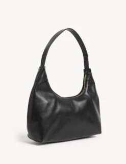 Faux Leather Underarm Shoulder Bag