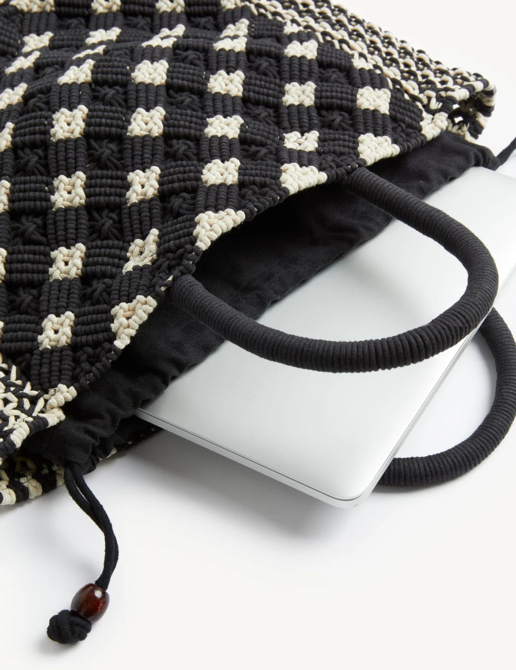 Macrame Tote Bag 5 Macrame Tote Bag - Image 3