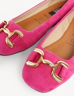 Wide Fit Suede Square Toe Ballet Pumps 7 Wide Fit Suede Square Toe Ballet Pumps -M&S SD 01 T02 0045W BQ X EC 1