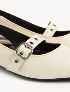 Buckle Flat Pointed Slingback Shoes -M&S SD 01 T02 0052 KY X EC 1