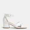 Wide Fit Ankle Strap Block Heel Sandals -M&S SD 01 T02 2150W Z4 X EC 0