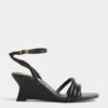 Buckle Strappy Wedge Sandals 2 Buckle Strappy Wedge Sandals -M&S SD 01 T02 2153 Y0 X EC 0