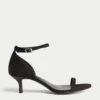 Ankle Strap Kitten Heel Sandals 1 Ankle Strap Kitten Heel Sandals -M&S SD 01 T02 2154A Y0 X EC 0