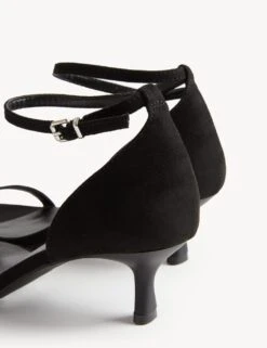 Ankle Strap Kitten Heel Sandals 7 Ankle Strap Kitten Heel Sandals -M&S SD 01 T02 2154A Y0 X EC 1