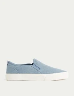 Canvas Slip On Trainers