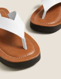 Leather Flatform Flip Flops -M&S SD 01 T02 4487 Z0 X EC 2