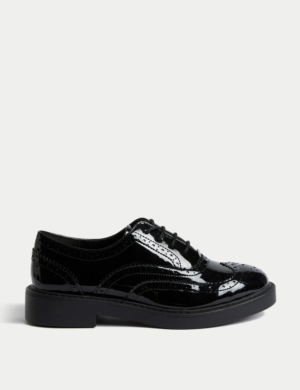 Patent Lace Up Flatform Brogues 5 Patent Lace Up Flatform Brogues - Image 3