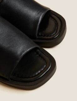 Leather Flat Mules -M&S SD 01 T02 4901 Y0 X EC 3