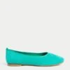 Suede Flat Ballet Pumps -M&S SD 01 T02 4960E J2 X EC 0