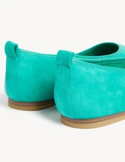 Suede Flat Ballet Pumps -M&S SD 01 T02 4960E J2 X EC 1