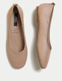 Leather Ballet Pumps -M&S SD 01 T02 4960 AX X EC 1