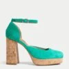 Suede Ankle Strap Platform Court Shoes 2 Suede Ankle Strap Platform Court Shoes -M&S SD 01 T02 4989B J2 X EC 0