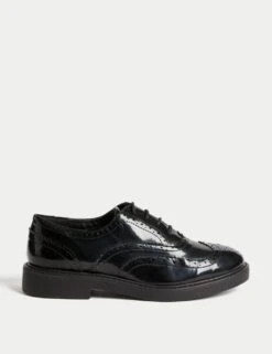 Patent Lace Up Brogues