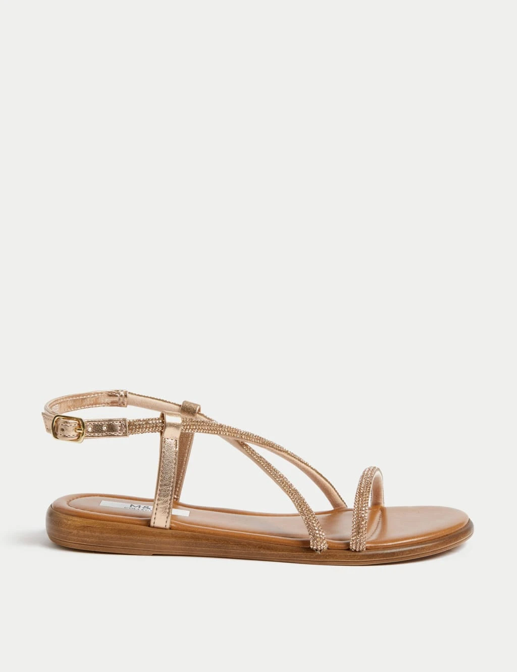 Sparkle Strappy Flat Sandals 3 Sparkle Strappy Flat Sandals