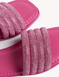 Sparkle Flat Mules -M&S SD 01 T02 5068 A0 X EC 1