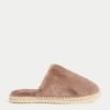 Faux Fur Mule Slippers 2 Faux Fur Mule Slippers -M&S SD 01 T02 5219 SH X EC 0
