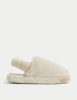 Faux Fur Slippers With Freshfeet™