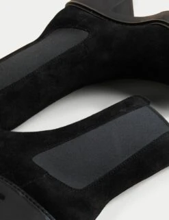 Suede Chelsea Chunky Block Heel Boots -M&S SD 01 T02 7844A Y0 X EC 1